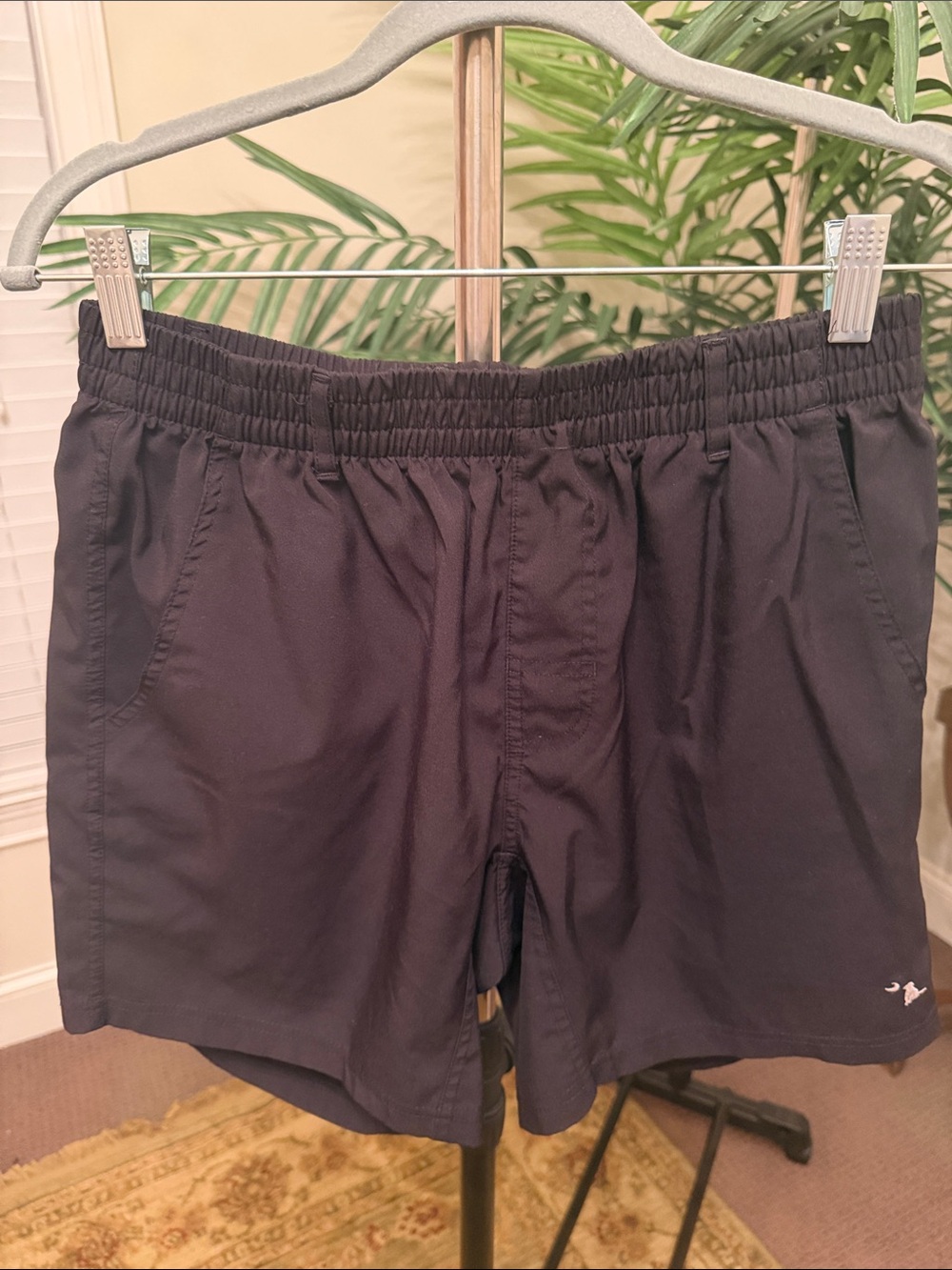 Men's Athletic Performance Shorts in Navy - Elastic Waist